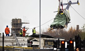 Glasgow helicopter wreckage