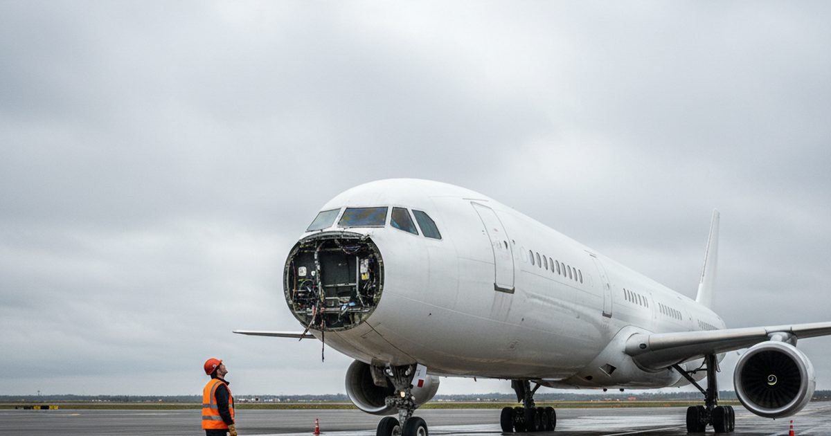 Bird Strike Tears Nose Radome Off China Southern A330-300 Over Shanghai