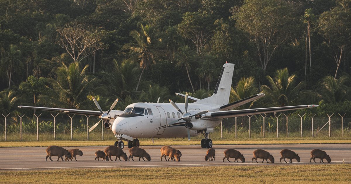 Capybara Herd Breaches Ogle Airport Perimeter, Cripples Trans Guyana Beechcraft 1900