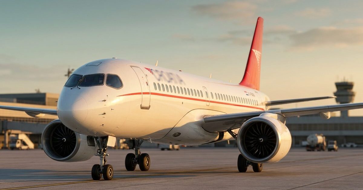 Croatia Airlines A220 Rejects Takeoff at 131 Knots in Split, Engine Strikes Runway Sign Post