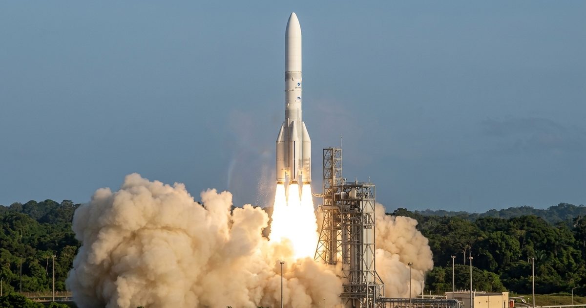 Ariane 6 Sets European Up-Mass Record Deploying 36 Amazon Leo Satellites, Deepening LEO Congestion