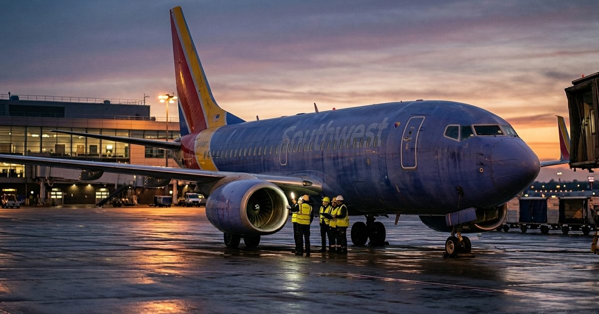 Mystery Metal Debris Grounds Southwest 737 at Austin After Engine Emergency Return