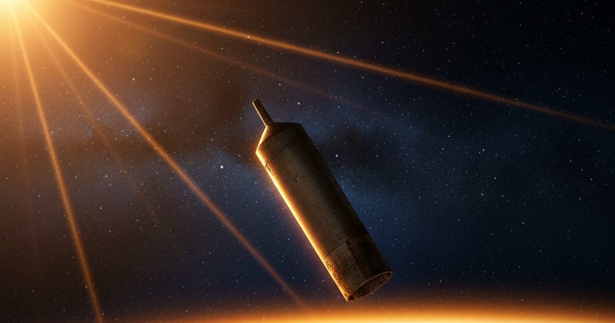 Conceptual illustration of heightened solar activity expanding Earth's upper atmosphere and dragging orbital debris to lower altitudes