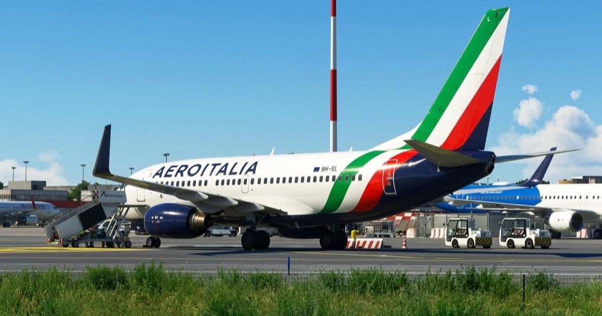 Aeroitalia 737 Suffers Tire Blowout From Runway FOD at Cagliari Airport