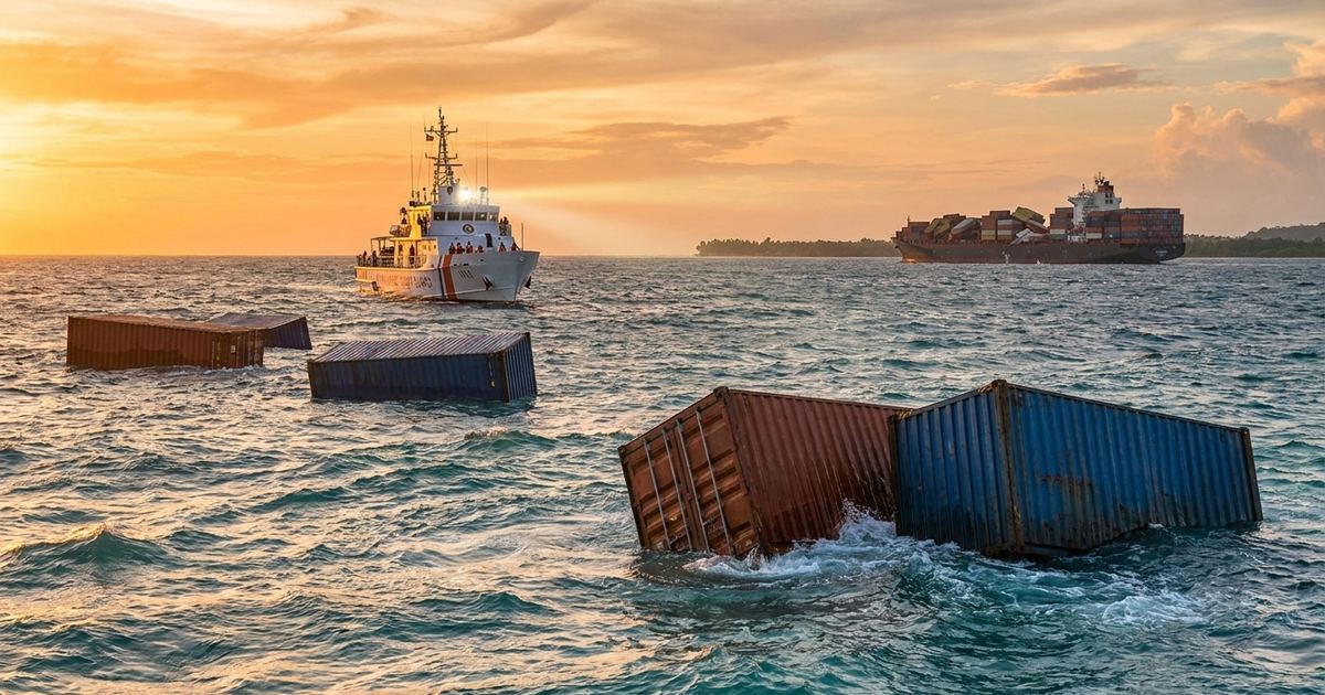 46 Shipping Containers Lost Overboard Off Philippine Coast, Coast Guard Issues Navigation Warning