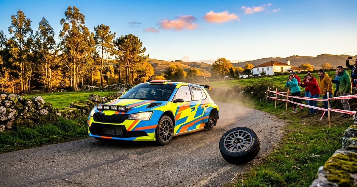 Detached Rally Car Wheel Injures Three Spectators at Spain’s Rally San Froilán