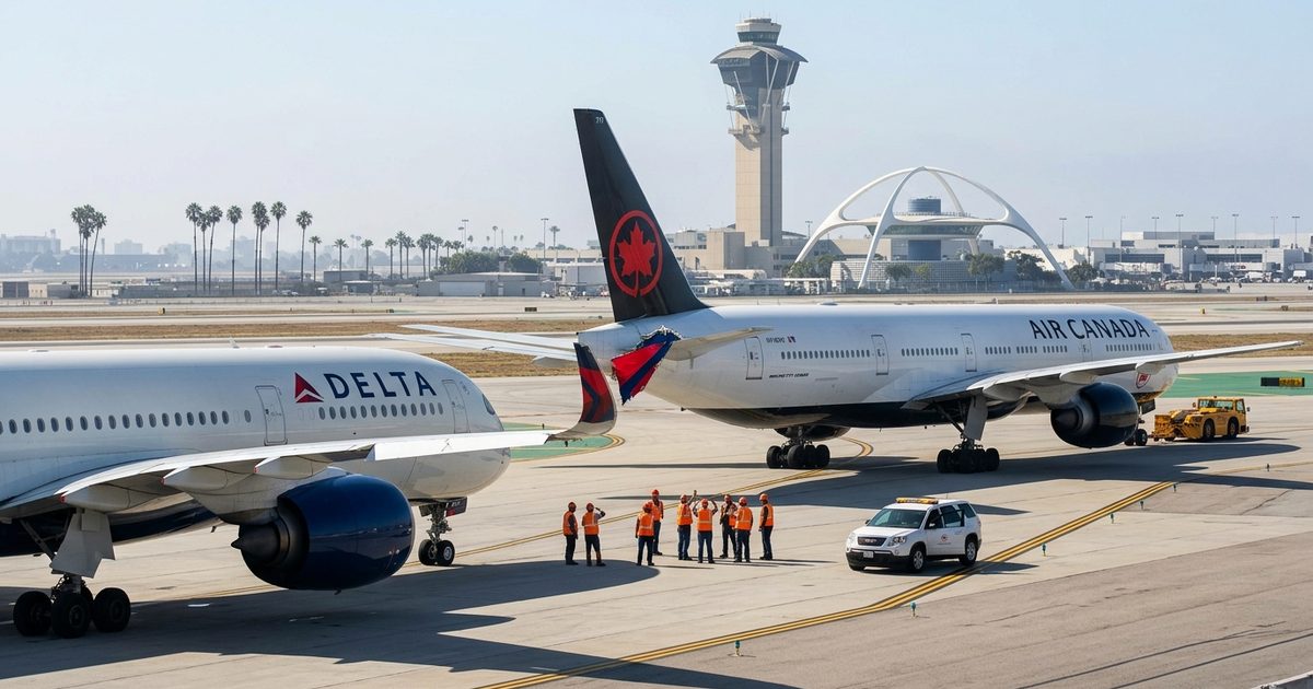 Wingtip Collision at LAX Leaves Delta, Air Canada Jets Damaged, FAA Investigating