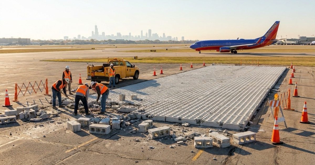 Jet Blast Damage Closes Midway Runway Safety System Until Mid-November