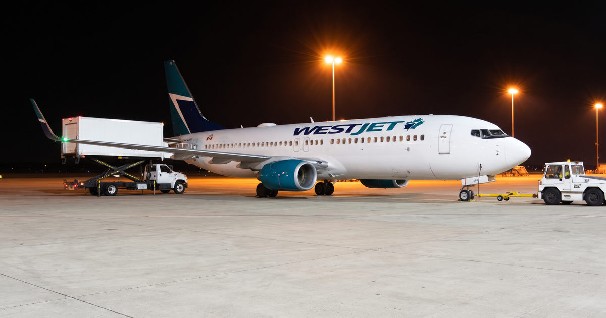 WestJet 737 Winglet Strikes Parked Catering Truck During Tow at Toronto Pearson